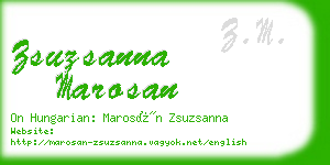 zsuzsanna marosan business card